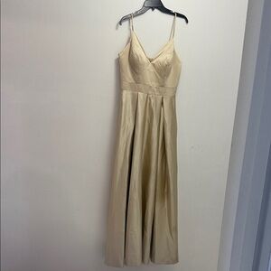 HEBEOS LIMITED Elegant Cream Maxi Dress